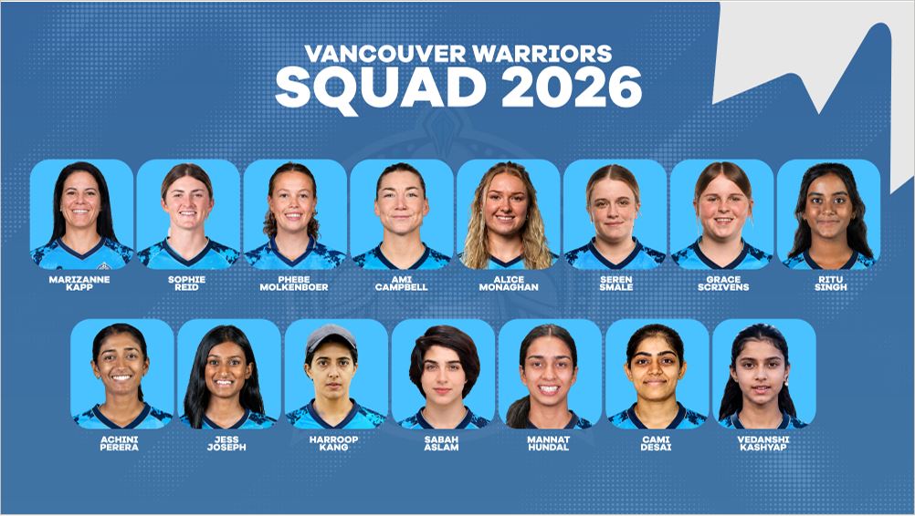 Vancouver Warriors Announce Squad for Canada Super 60 2026